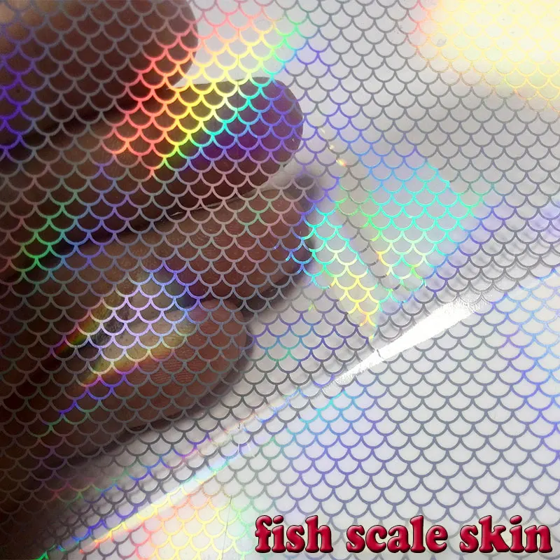 2025 JIG señuelo pegatina piel de pescado accesorios hechos a mano tamaño: 10 cm * 15 cm papeles: 10 unids/lote - imagen 2