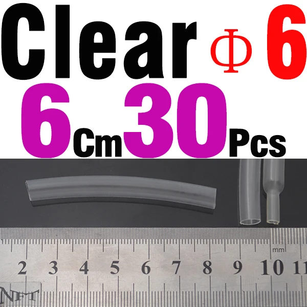 30Pcs Clear 6