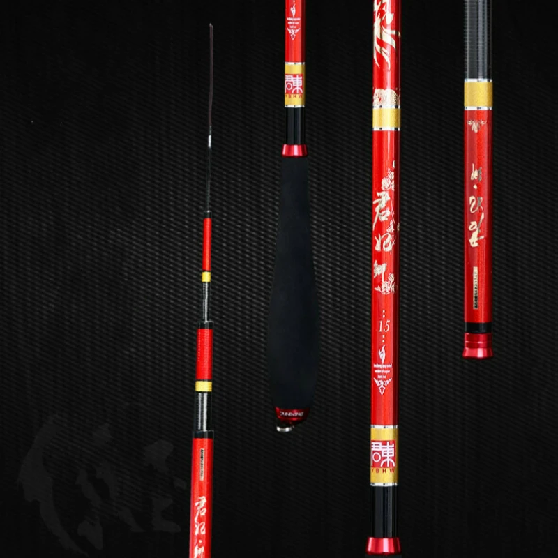 Caña de pescar ultraligera, aparejo de pesca de carpa, de carbono, 3,6-7,2 m - imagen 2