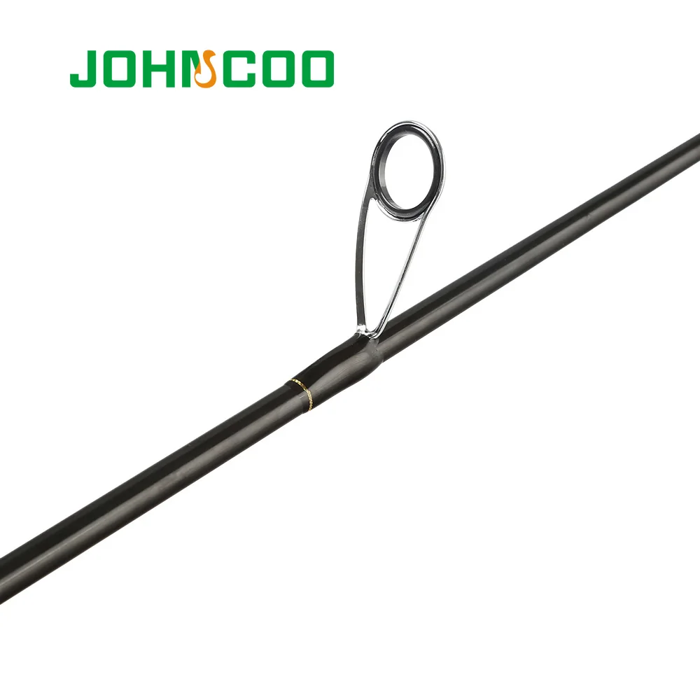 JOHNCOO-caña de pescar giratoria de carbono, 2 secciones, 2,1 m, ML, M, 2 puntas, 5-28g - imagen 5