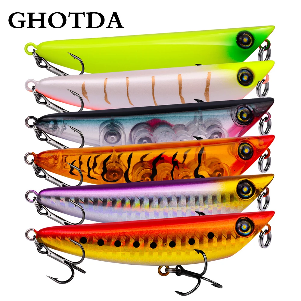 Señuelo de pesca Minnow, 8,4 cm, 8,5g, cebo duro de manivela Topwater, accesorios de pesca artificiales - imagen 3