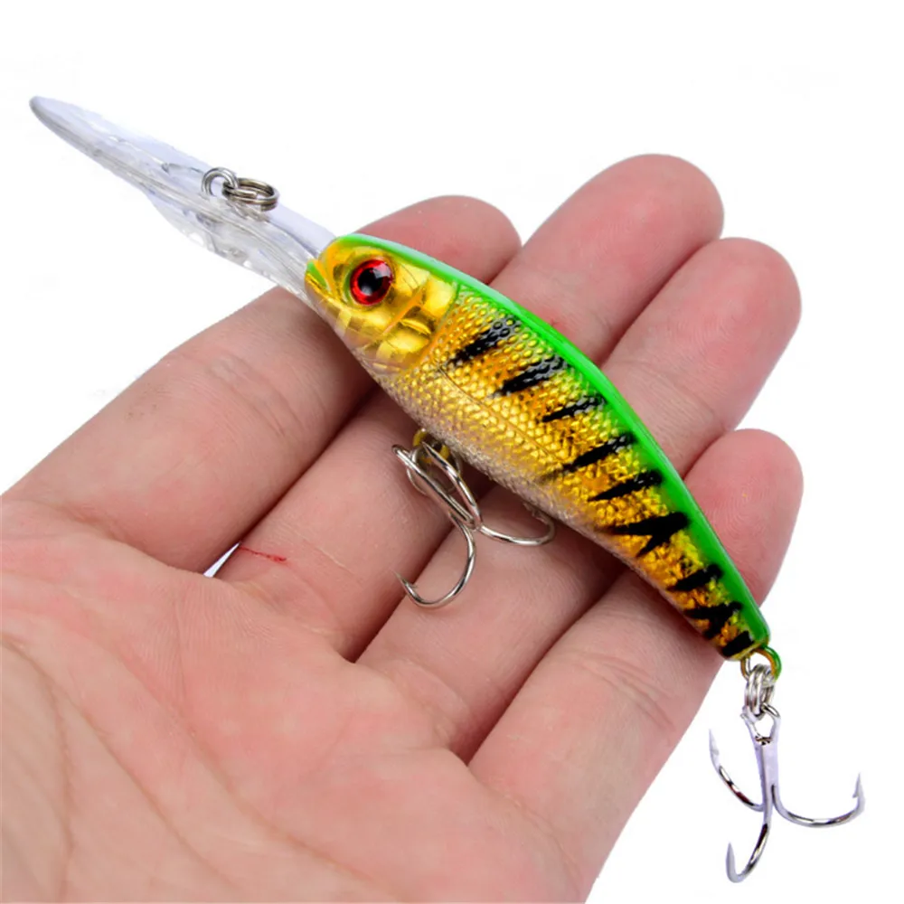 1 Uds. 10cm 7,4g clásico Minnow Crankbait pesca señuelos realistas pesca Wobblers cebo duro carpa Isca señuelos de lubina Artificial