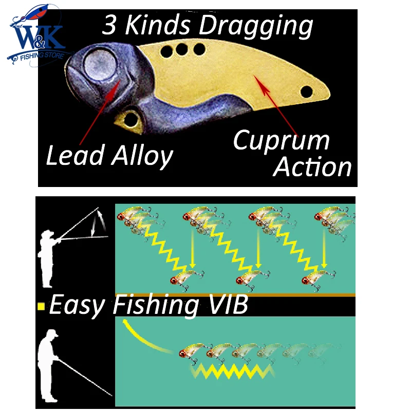 Señuelos Super VIB 20 g 10 g 7,5 g Señuelos de pesca cebos de Metal señuelo duro 1 paquete de cebo para lubina Snook y Walle - imagen 3