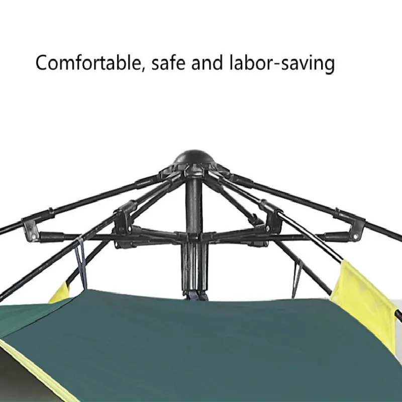 Tienda De campaña portátil para 3-4 personas, carpa De doble capa, configuración instantánea, Kamp Cadiri, para senderismo, viajes, Baraza De acampada - imagen 4