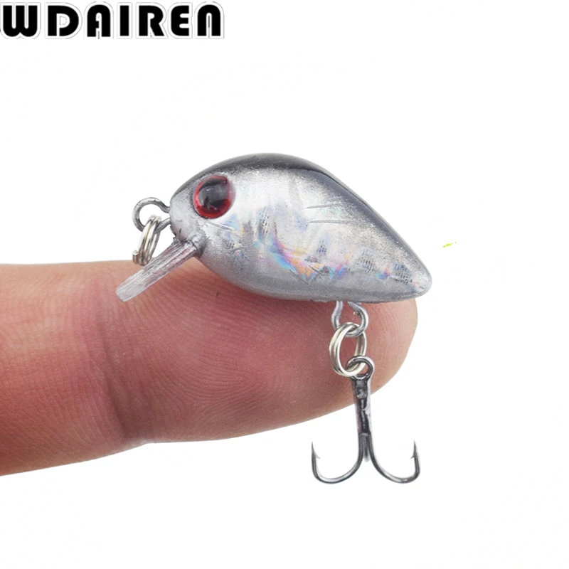 WDAIREN-Mini señuelos duros artificiales de invierno, 1 unidad, Crankbait, aparejos de pesca, 3cm, 1,2g, Swim bait, Japón, WD-033 - imagen 2