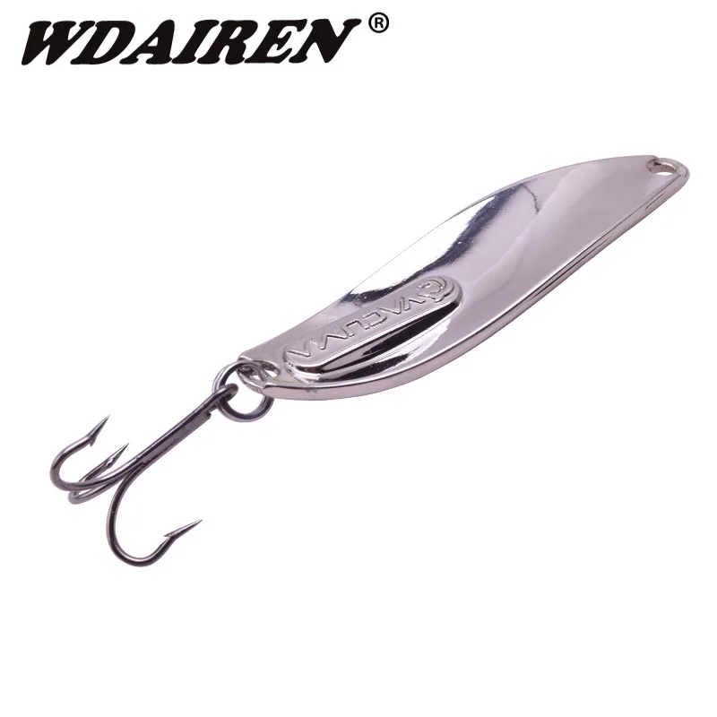 Señuelo duro giratorio de Metal para pesca, cebo duro de 10g, 15g, 20g, Triple gancho, Wobblers, Lucio, carpa, Artificial, 1 ud. - imagen 2