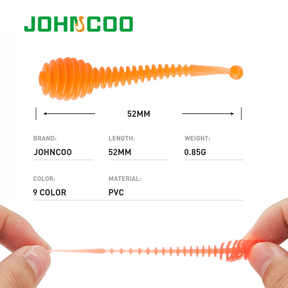 JOHNCOO UL pesca flotante señuelo de pesca TPR señuelo de silicona suave 0,85g 1,3g cebo suave 12 Uds Swimbaits UL Jigging señuelo trucha - imagen 4