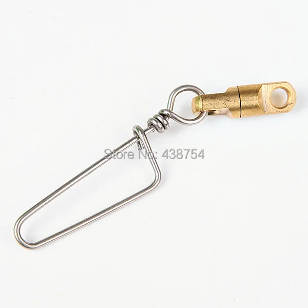 Barril giratorio de pesca de acero inoxidable y latón, accesorios de pesca de carpa, 12 unids/lote, nuevo - imagen 2