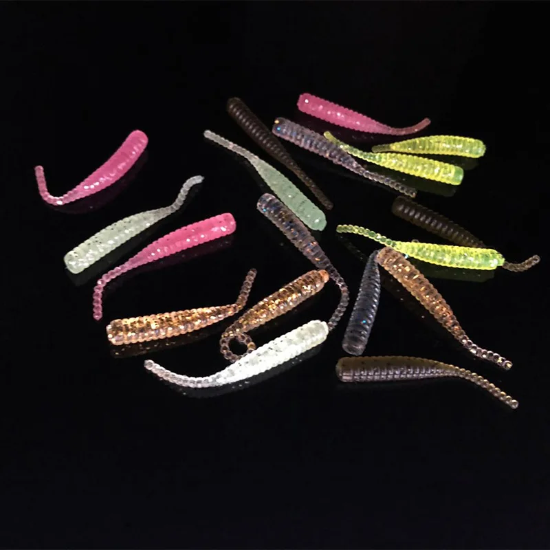 10 unids/lote cebos blandos Señuelos de Pesca 35mm 0,5g Wobblers cola de aguja Artificial Swimbait de silicona cebo de gusano Pesca - imagen 4