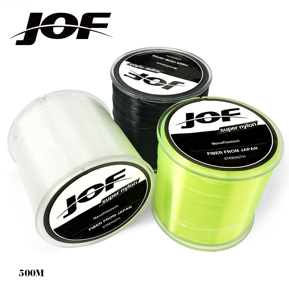 Hilo de pescar de nailon JOF, monofilamento japonés superfuerte, 5 LB-30 LB, 500m - imagen 4