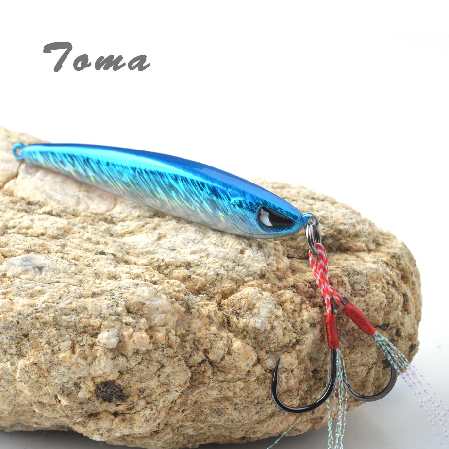 Señuelo jigging de metal con caída lenta y natación completa para agua salada - imagen 5