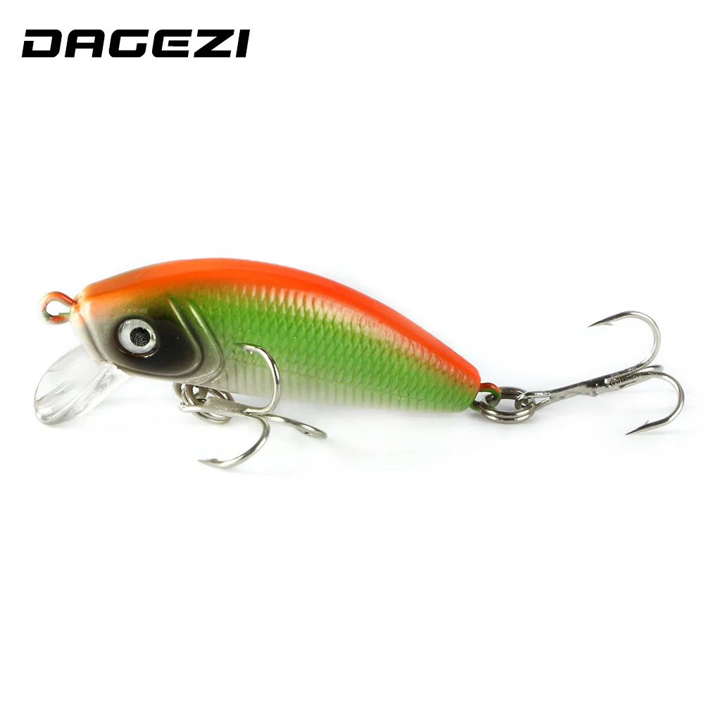 DAGEZI-Cebo duro de pesca, 3,7g/5cm, con gancho 6 #, profundidad de buceo 0,8 m-1,2 m, aparejos de pesca con caja - imagen 2