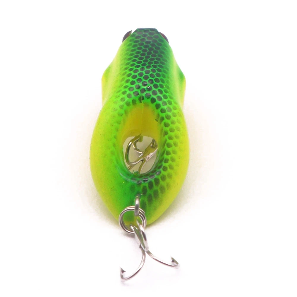 1 Uds 55mm/8,7g de plástico Rana señuelo realista señuelo de pesca duro cebo para pescar Wobblers Hard Crankbait lubina basura aparejos de pesca - imagen 2
