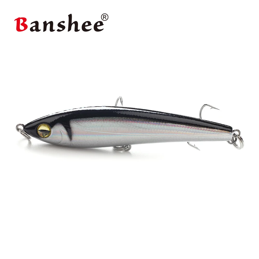 Banshee-señuelo de pesca con vibración, cebo duro de 75mm, 11,5g, tipo bala, PEN75S, para pececillos