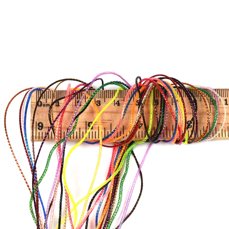 2 yardas/paquete 1mm Material del cuerpo UV perla intermitente cuerda atado de moscas medio acanalado ninfa Streamer - imagen 2