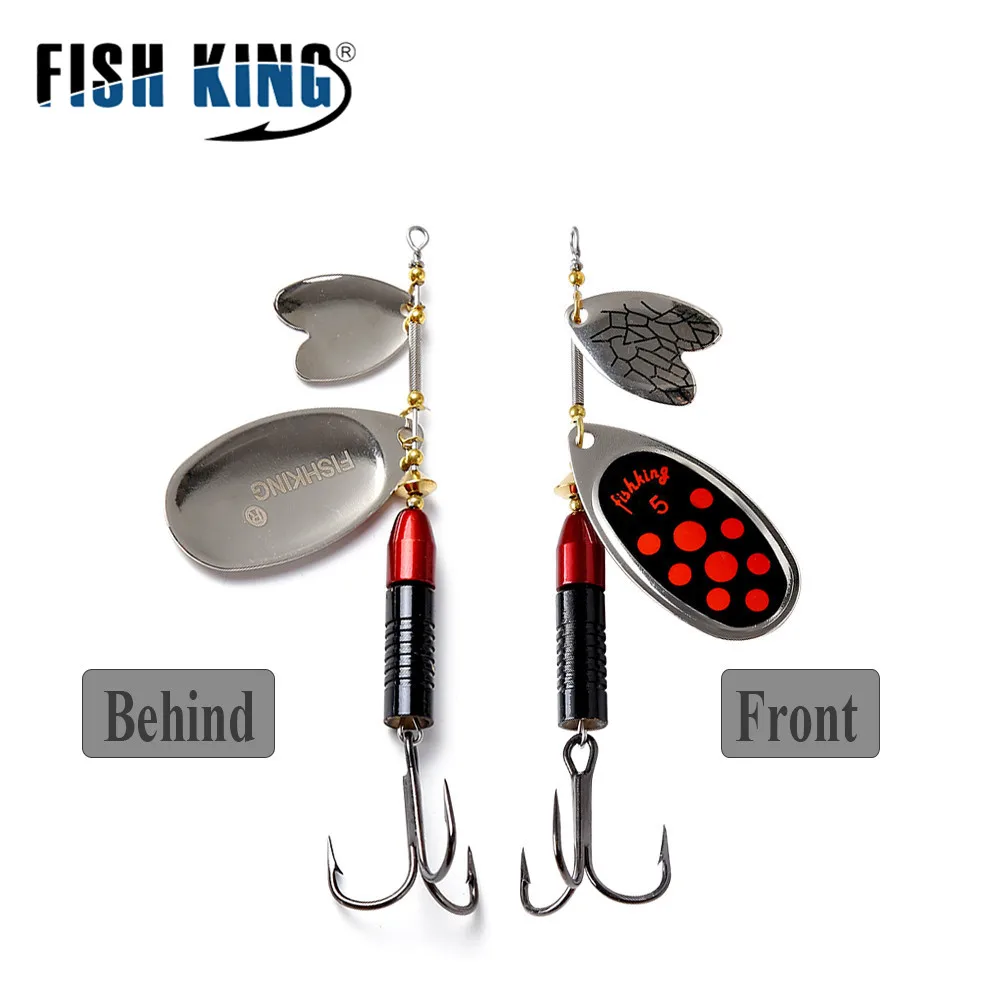 FISH KING 12 cm/22G peces falsos de fundición larga señuelos de Metal giratorios para correr profundos señuelo de pesca Spinner cebo Lucio señuelo de pesca - imagen 3
