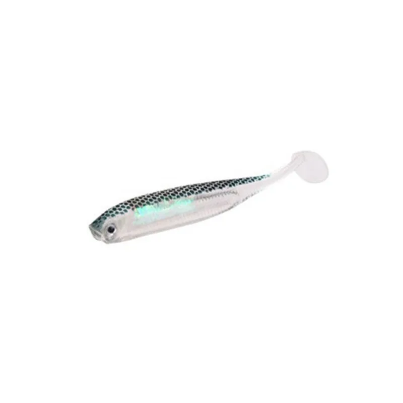 5 unids/lote 2,2g/7 cm señuelo de pesca cola en T señuelo suave para sábalo de pesca Pesca lombriz suave de silicona aparejos de pesca Jig Head - imagen 5