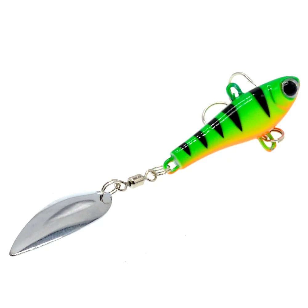 Señuelo de pesca Jig Head Fish 20g VIB cucharas de rotación pesca en el océano Spinner de agua dulce señuelos de Metal artificiales cebo 1 pieza venta - imagen 2