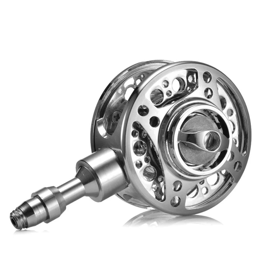 Rueda hueca de Metal completo con perilla de fuerza de descarga, diámetro interior de 11-21mm, carrete de línea de pescado, accesorio de Pesca de Metal para caña de pescar - imagen 2