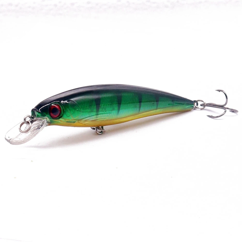 1 piezas flotante láser Minnow 11 cm/13,6g de señuelo de pesca cebo duro 3D ojos Wobblers carpa Crankbait Iscas pesca de Pesca - imagen 4