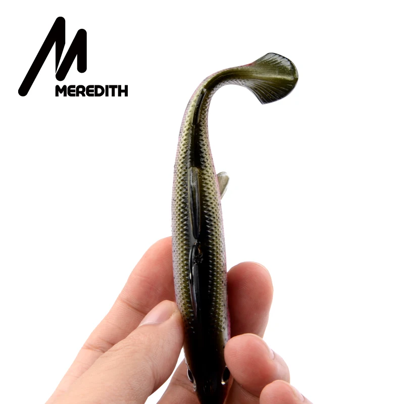 MEREDITH 5,90 "cebos blandos para trucha 15cm 65,8g acción de hundimiento Material de PVC señuelo de pesca Artificial natación cebo de silicona Wobblers - imagen 3