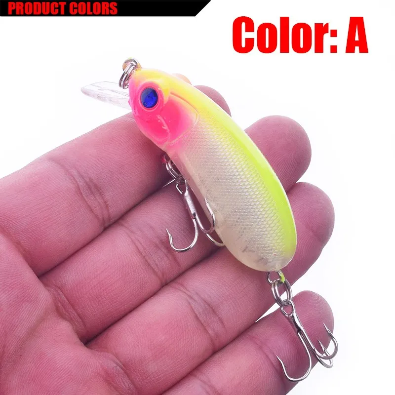 Señuelo de pesca Popper, 60mm, 10g, Artificial, duro, ojos 3D, Crankbait, Wobblers, señuelos de lubina, accesorios de aparejos de pesca, WD-330, 1 ud. - imagen 4