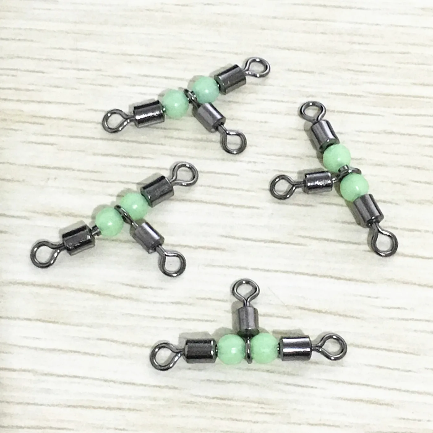 Anillo de pesca de ocho caracteres, anillo Trigeminal de cuentas nocturnas, conector americano de pesca - imagen 3