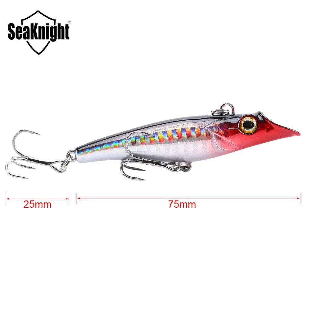 Señuelo de pesca duro SK015, 75mm, 19g, lápiz que se hunde, 5 piezas, cebo de detalle con ojos 3D, simulación láser, cebo de pesca de piel de pescado - imagen 2