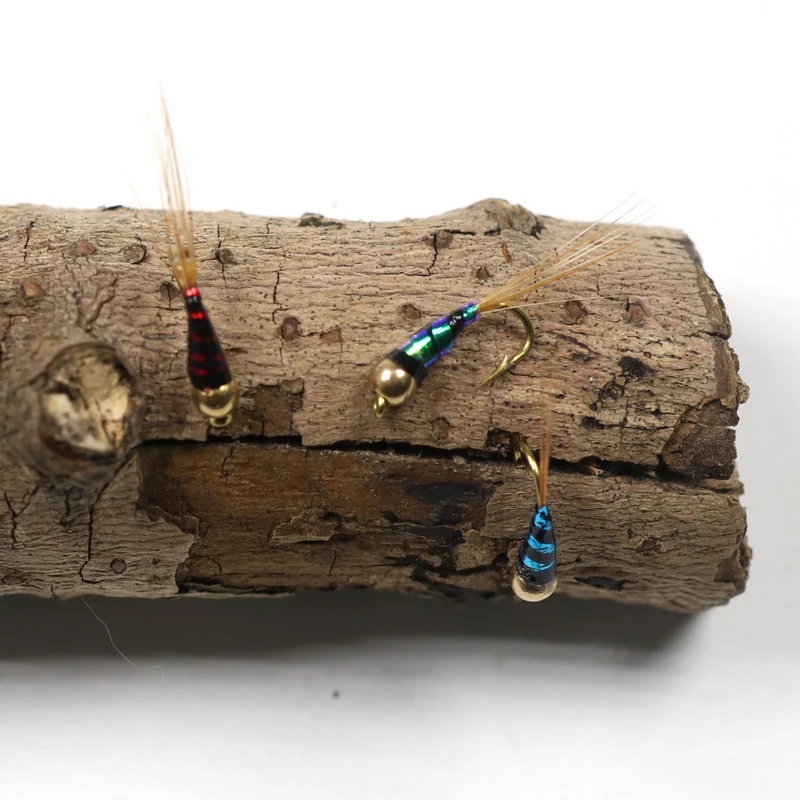 Ninfa de cuentas de latón, señuelo de pesca con mosca, zumbador, Midge, accesorio de pesca, 8 unidades, 14 unidades - imagen 2