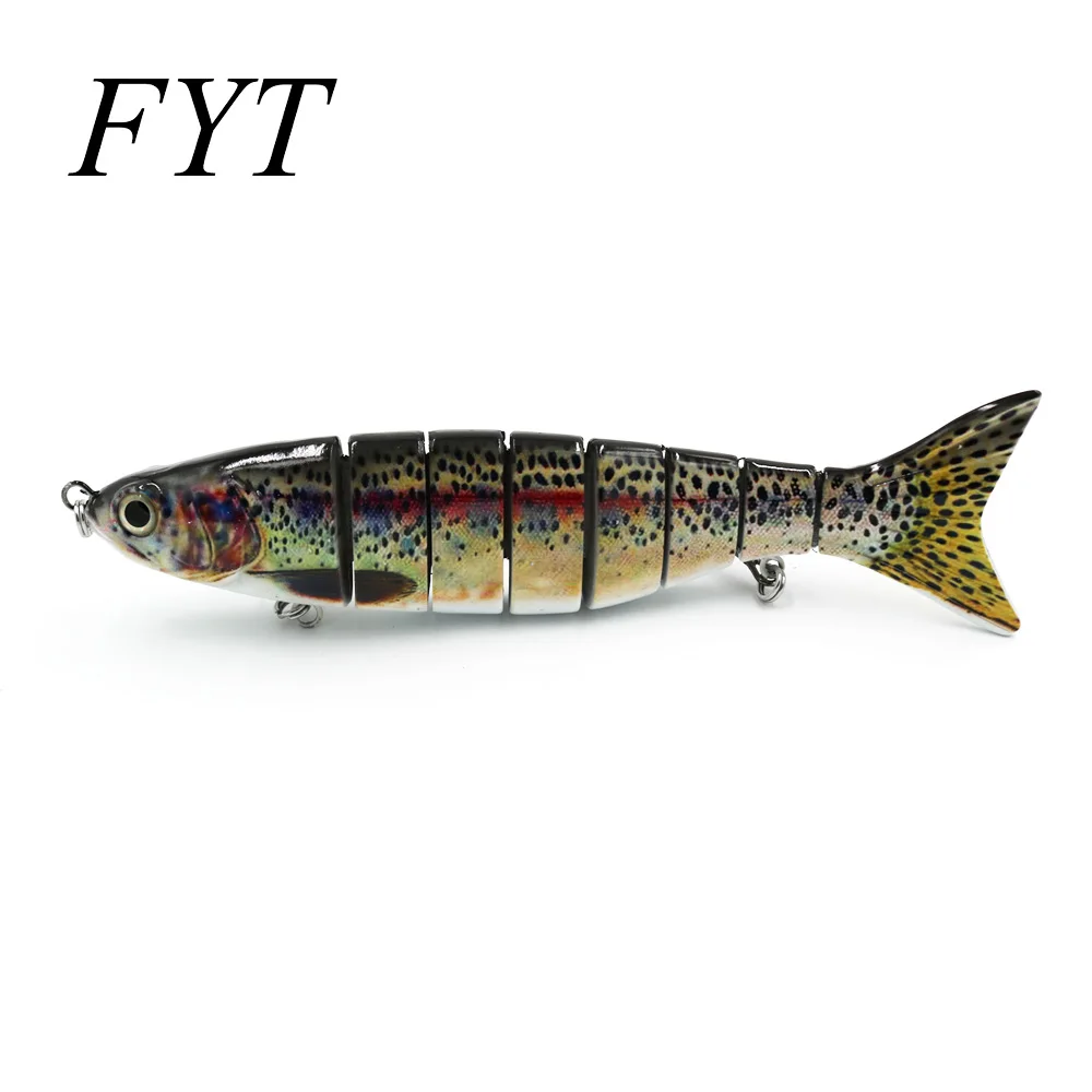 Señuelos de Pesca grandes, 8 segmentos, Swimbait Crankbait, 25cm, 180g, cebo duro con anzuelos artificiales, Wobblers de pesca - imagen 5