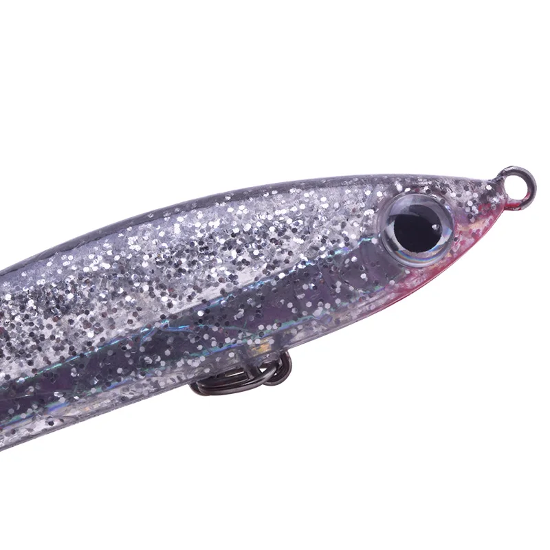 Señuelo de pesca de 8cm y 14g, señuelo Artificial, aparejos de pesca de lubina flotante Isca, pescado blanco Jerkbait, cebo duro, 1 ud. - imagen 3