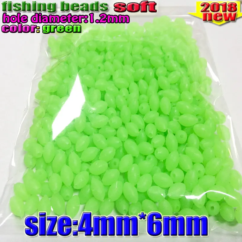 Cuentas pesca luminosas brillan en oscuridad – Plástico resistente - imagen 3