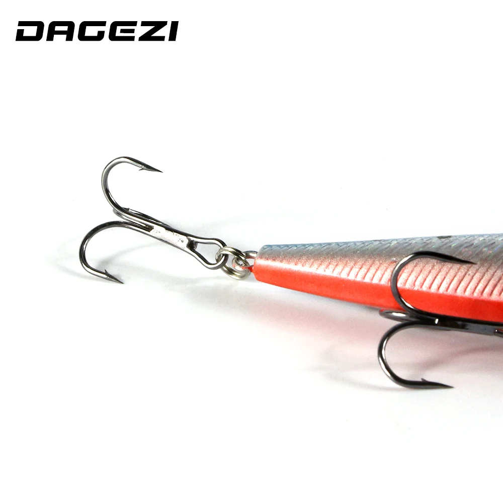 DAGEZI-señuelo duro de pesca, anzuelo grande de 3 ganchos, 16CM/23G, 5 unids/lote, aparejos de pesca de lubina, wobbler artificial - imagen 4