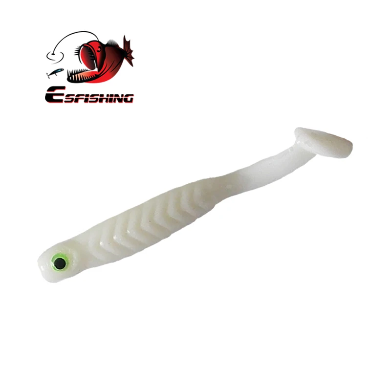 KESFISHING-señuelo suave Swimbait para pesca en hielo, 4,4 cm, 12 piezas, 0,5g, Lucky Minnow, Iscas Tackle, gusano - imagen 4