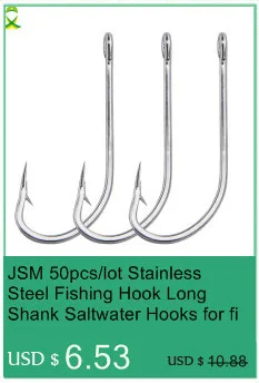 Actualice su experiencia de pesca con estos ganchos de acero inoxidable duraderos y versátiles