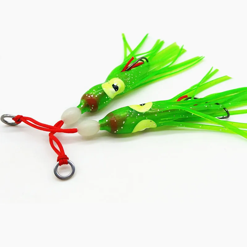 SUNMILE-Señuelos de Pesca de calamar, anzuelo de plantilla Inchiku asistido, accesorios de pesca, pulpo Jigs asistido Aook adecuado para Jigs Inchiku, 2 uds. - imagen 3
