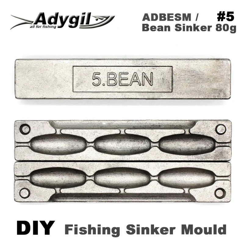 Adygil Molde plomada frijol para pesca: bricolaje