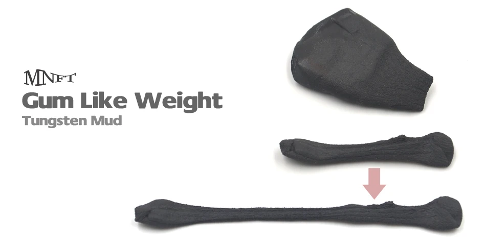 MNFT-barro de ninfas de 15g, plomada de masilla de tungsteno suave, peso de pesca con mosca, barro de tungsteno para tubo de aparejo Chod, aparejos terminales de pesca de carpa - imagen 2