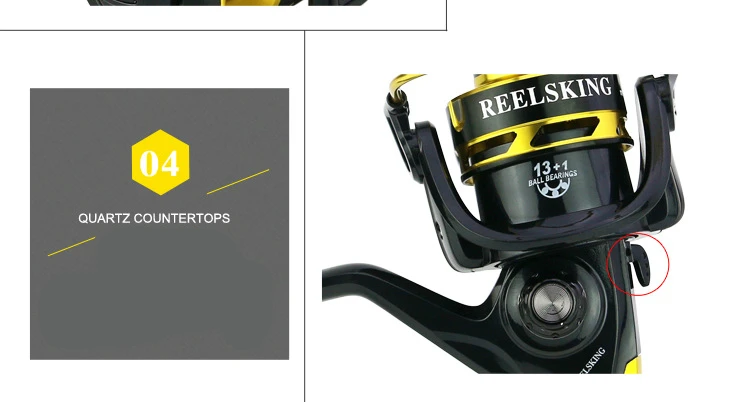 Descubra el diseño elegante y las características avanzadas del carrete de pesca Reelsking perfecto para cualquier pescador