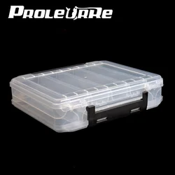 Caja de pesca doble cara – 12 compartimentos para aparejos y señuelos