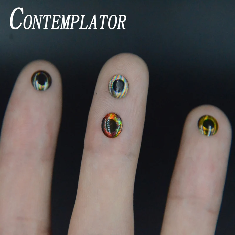 Ojos de pesca holográficos realistas 4D, 80 unidades, 4 estilos de serpentinas, cebos, accesorios de pesca con mosca