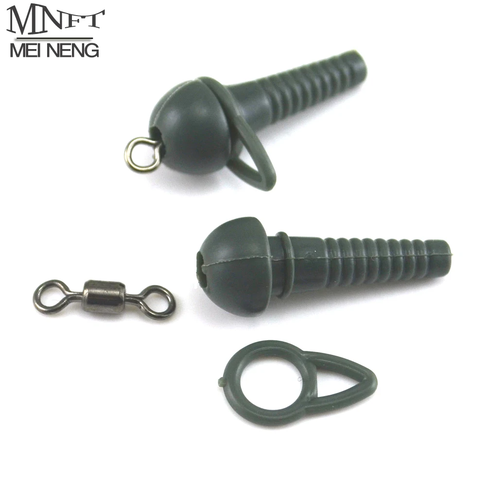 MNFT 12 unids/lote aparejo de carpa mixto hacer conector Terminal aparejos giratorios accesorios de equipo de pesca