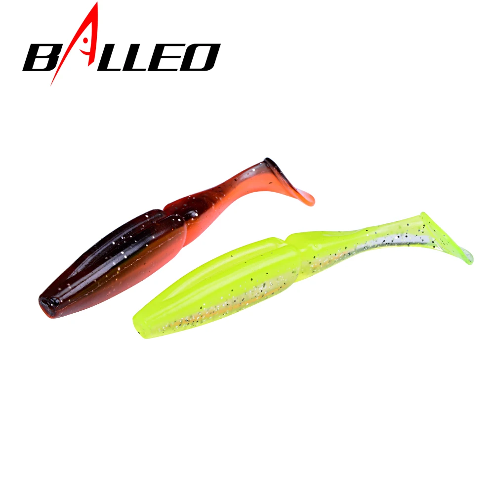 Balleo-señuelo suave de doble color para pesca, cebo Artificial de silicona, 12g/11cm, 3 unids/lote - imagen 5
