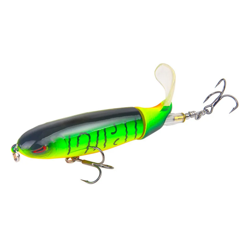 Whopper Plopper de calidad, señuelo de pesca de cola blanda giratoria, 100mm/13,2g, 1 unidad - imagen 5