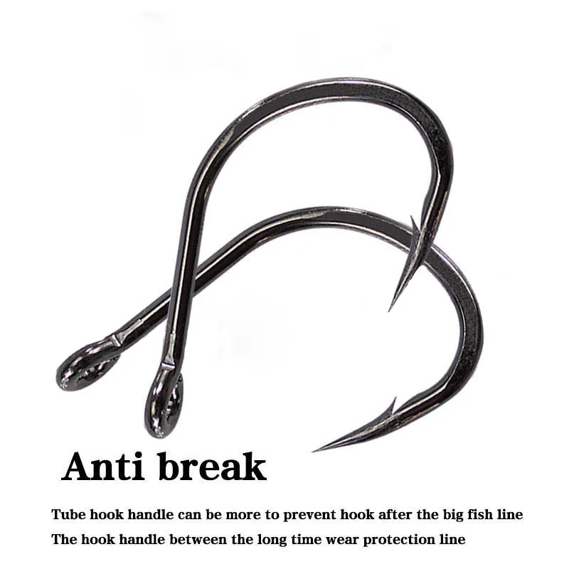 Anzuelo de pesca jigging de metal, anzuelo pirata de gran tamaño con púas y sobrepeso, 1/0 -10/0, 10 unidades por lote - imagen 3