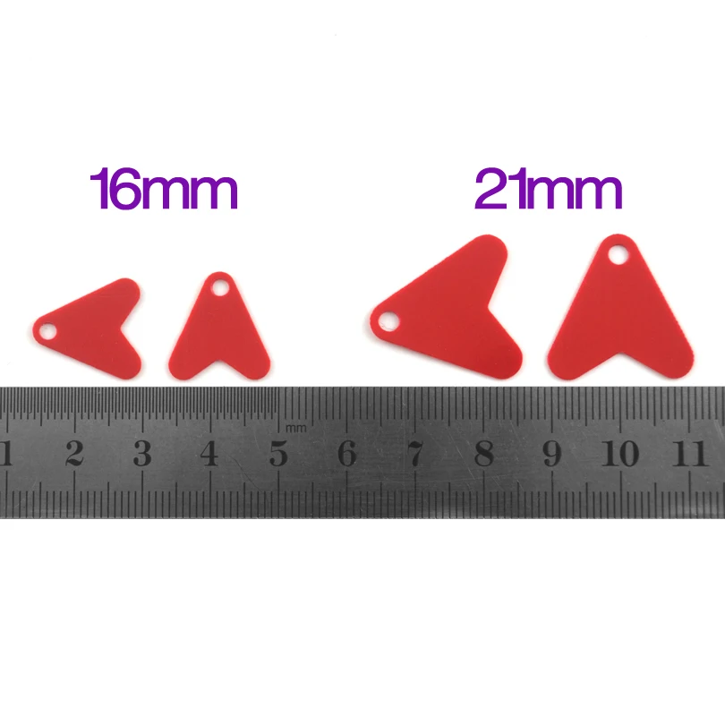 50 unids/pack de lentejuelas de plástico con forma de calor rojo para DIY, Señuelos de Pesca con cuchara de Metal, anzuelo de cebo duro Jid Minnow Popper, cebos VIB con manivela - imagen 5