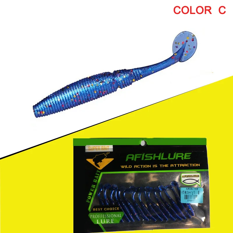 KMRESA 15 Uds Wobbler Jigging 5cm 1g señuelo de pesca gusano suave camarón Jerkbait pescado océano Rock señuelo lubina suave olor a pescado cebo suave - imagen 4