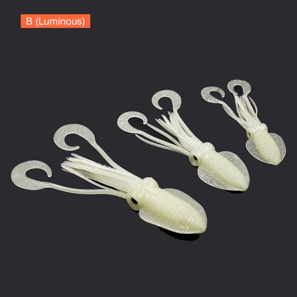 MNFT Pulpo Calamar Señuelo Jigging Silicona UV agua salada - imagen 5
