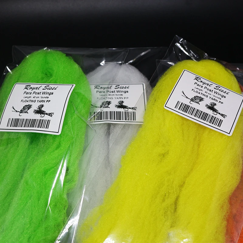 8 colores/juego Para Post Wings hilo flotante de polipropileno 40 cm/paquete fibras de mosca secas súper finas para atar alas y paracaídas - imagen 3