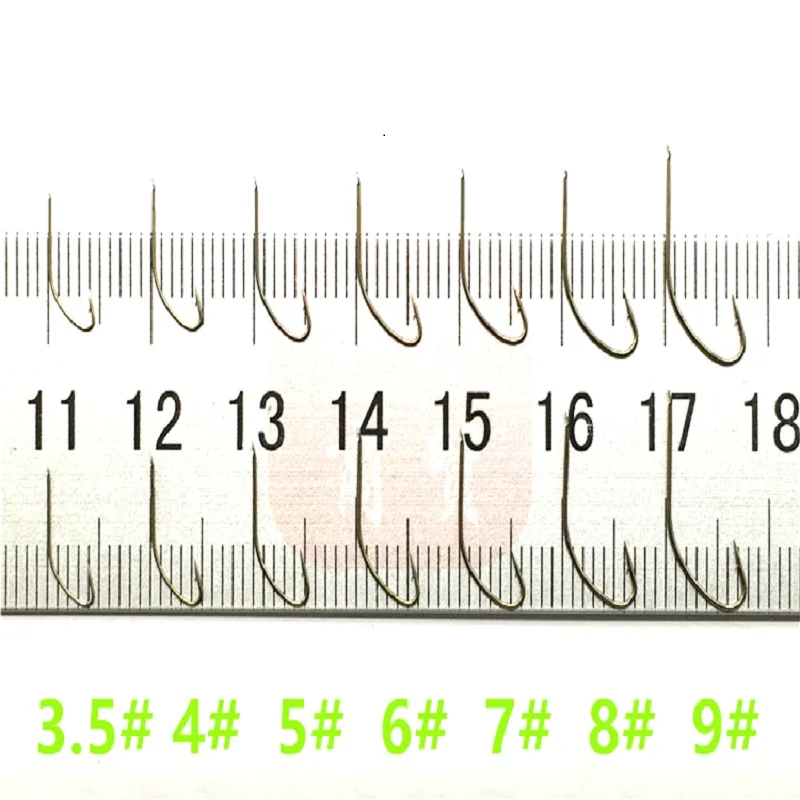 Anzuelos de Pesca de acero al carbono 10003 Anzol, cebo blando con púas, afilado, mango largo, Japón - imagen 5